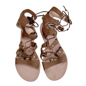 Cornetti REVOLVE Genuine leather suede Gladiator Sandals Brown Boho 36‎ 6